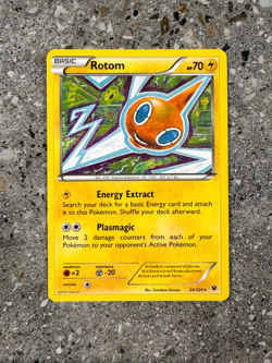 Pokemon TCG Cards Rotom 24/124 Fates Collide Rare - Image 1