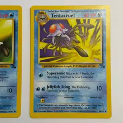Pokemon TCG Tentacool Tentacruel 2-Card Evolution Lot WOTC Vintage 1999 - Image 3