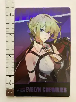 Zenless Zone Zero Evelyn Chevalier Holographic Card ZZZ Anime Impulse Expo - Image 1