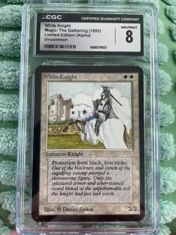 WHITE KNIGHT CGC 8 1993 MAGIC: THE GATHERING MTG ALPHA LIMITED EDITION 1006 - Image 1
