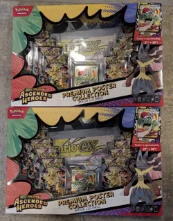 Pokemon Mega Evolution Ascended Heroes Premium Poster Collection Lucario Lot 2 - Image 1