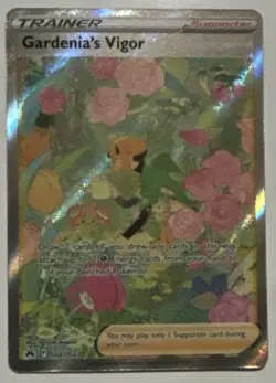 Pokemon Gardenia's Vigor GG61/GG70 Crown Zenith Ultra Rare Holo Full Art Trainer - Image 1