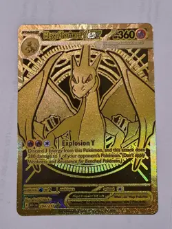 Mega Charizard Y ex ASC EN 294/217 GOLD Hyper Rare Pokemon Ascended Heroes - Image 1