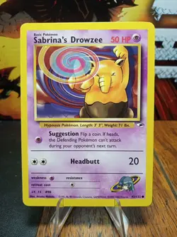 2000 Pokemon Gym Heroes Sabrina's Drowzee #92 - Image 1