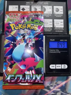 Heavy 8.49g Pokemon Sealed Inferno X Japanese Booster Pack - Image 1
