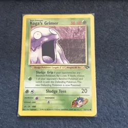 Pokemon TCG WoTC Koga's Grimer 78/132 Gym Challenge Vintage Near Mint Clean!!!! - Image 1
