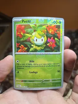 Petilil SV11B Black Bolt #006/086 Master Ball Reverse Holo Pokemon TCG - Image 1