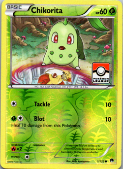 Chikorita - 1/122 (Pokemon League) Promo League & Championship Cards 001/122 LP - Image 1
