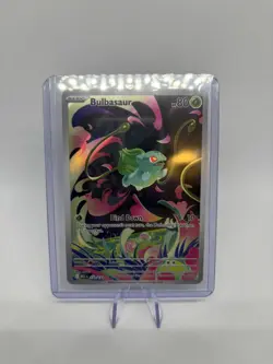Pokemon TCG Mega Evolution Bulbasaur Card 133/132 Illustration Rare NM - Image 1