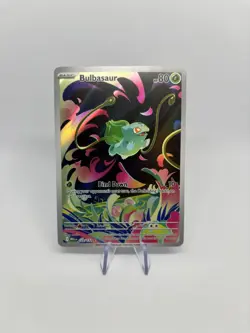 Pokemon TCG Mega Evolution Bulbasaur Card 133/132 Illustration Rare NM - Image 2