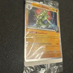 🚦1 Pokemon Team Rocket's Tyranitar Pokemon Center Holo Promo Card #096 - Sealed - Image 2