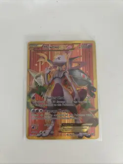 Pokemon Mewtwo EX TCG Full Art Holo Rare Card Breakthrough-Secret 164/162 - Image 1