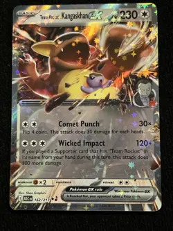 Team Rocket's Kangaskhan ex 162/217 Pokemon Double Rare ME: Ascended Heroes Card - Image 1