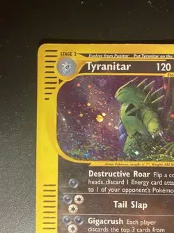 Pokemon Card- Tyranitar-Aquapolis-Holo-H28/H32-Rare-NoCrystal-ENG-SoftPenMark - Image 3
