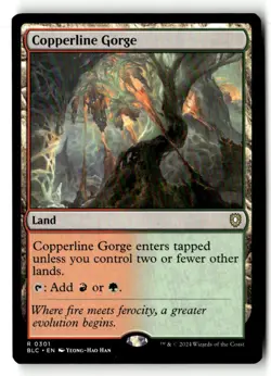 1x MTG Copperline Gorge NM Normal R Commander: Bloomburrow 301 - Image 1