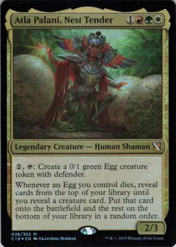 Atla Palani, Nest Tender - Commander 2019 - 38 - NM Foil - Image 2
