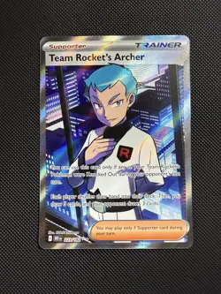 Team Rocket’s Archer 223/182 Pokemon Sv10: Destined Rivals Full Art Ultra Rare - Image 1