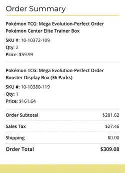 Pokemon TCG Pokemon Center Perfect Order ETB X2 Booster Box X1 *Presale* - Image 1