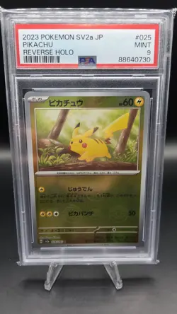 Pikachu 025/165 [Reverse Holo] — PSA 9 (MINT) — Japanese 151 SV2a — Pokemon Card - Image 1
