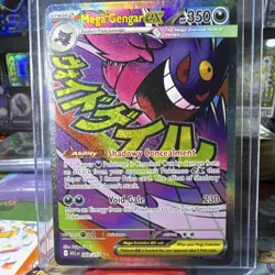 Pokemon TCG Mega Gengar EX ASC Full Art Holo Psychic Card 269/217 - Image 1
