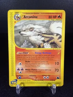 Pokemon Card - Arcanine Skyridge 3/144 Rare Non-Holo LP - Image 1