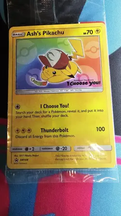 Ash's Pikachu - SM108 - Sealed , SM Regular - Pokemon Card Promo - Image 3