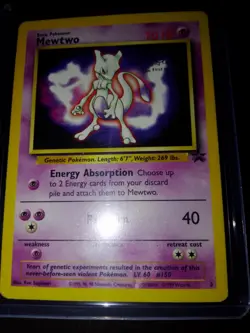 Mewtwo 3 WB Black Star Promo The First Movie Pokemon Card last chance to buy - Image 1