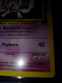 Mewtwo 3 WB Black Star Promo The First Movie Pokemon Card last chance to buy - Image 3