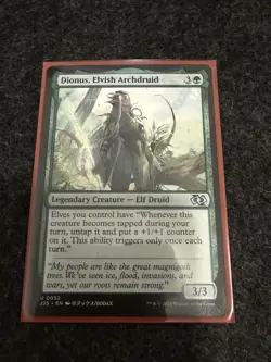 1x Dionus, Elvish Archdruid, Anime Art, Foundations Jumpstart, MTG NM - Image 1