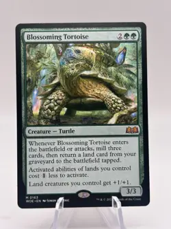 Blossoming Tortoise 0163 Wilds of Eldraine WOE MTG NM - Image 1