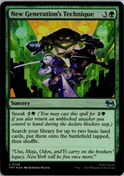 New Generation's Technique U Teenage Mutant Ninja Turtles 126 NM Foil Magic - Image 1