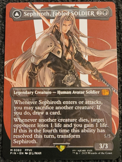 Sephiroth, Fabled Soldier Mythic Rare 0382 Non Foil Borderless art Magic MTG - Image 2