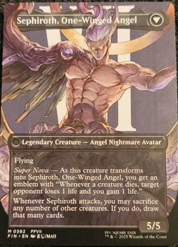 Sephiroth, Fabled Soldier Mythic Rare 0382 Non Foil Borderless art Magic MTG - Image 4