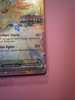 Pokemon Prismatic Evolutions Leafeon ex 006/131 Surprise Box Stamped Sealed - Image 5