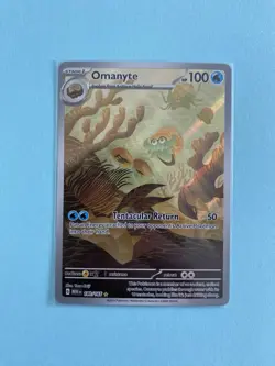 Pokemon Omanyte 180/165 Illustration Rare Mew 151 English Near Mint - Image 1