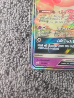 Pokemon Mr Mime GX 67/181 Holo Sun & Moon Team Up Ultra Rare Full Art 2019 NM - Image 5