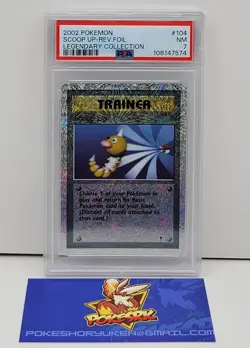 Pokemon 2002 PSA 7 Legendary Collection Scoop Up Reverse Holo 104/110 - Image 1