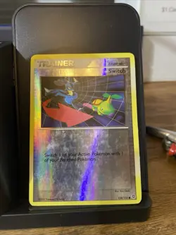 Switch 128/132 Mp Reverse Holo PRINT LINE ERROR Pokemon. - Image 1