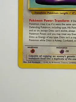 Pokemon TCG - Ditto 18/62 - Fossil - Image 4