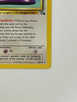 Pokemon TCG - Ditto 18/62 - Fossil - Image 5