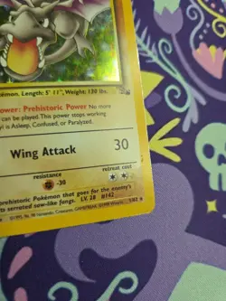 Pokemon TCG Fossil Unlimited Aerodactyl 1/62 Holo Very Good - Image 2