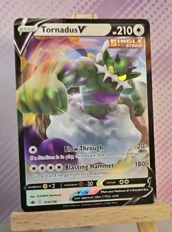 Pokemon TCG: Tornadus V 124/198 - Chilling Reign - NM Condition - Image 1