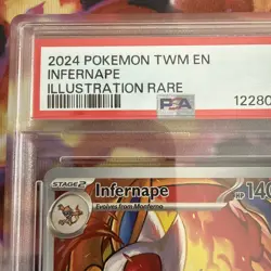 Pokemon Infernape 173/167 Illustration Rare PSA 9 Twilight Masquerade - Image 2