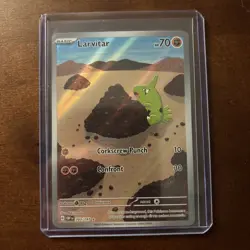 Pokemon TCG: Larvitar 203/197 Illustration Rare Obsidian Flames NM - Image 1