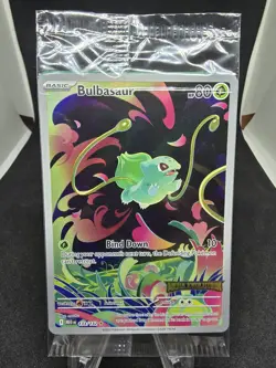 Pokemon Bulbasaur Mega Evolution Stamped 133/132 Holo Illustration Rare NM - Image 1