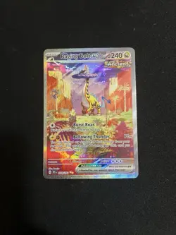 Pokemon Raging Bolt EX Temporal Forces 208/162 Special Illustration Rare NM - Image 1