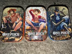 One Piece TCG Tin Pack Set Vol. 2 (TS-02, OP13) New Factory Sealed Set Of 3 - Image 1