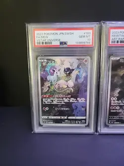 PSA 10 Sequential Cert Mew & Mewtwo #183 Japanese Pokemon Card 151 Set - Image 2