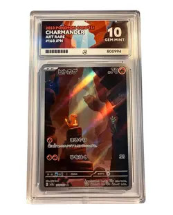 ACE 10 Charmander AR 168/165 Pokemon Card 151 Japanese Gem Mint - Image 1