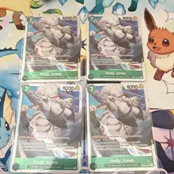 One Piece OP06-035 Hody Jones Rush Character Cards x4 English - Image 1